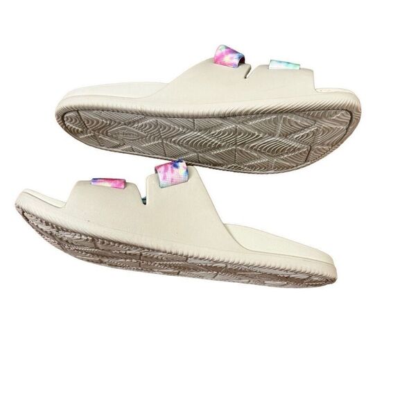 Chaco Chillos Slide Sandals Light Tie Dye Beige Size 9 - Picture 5 of 9